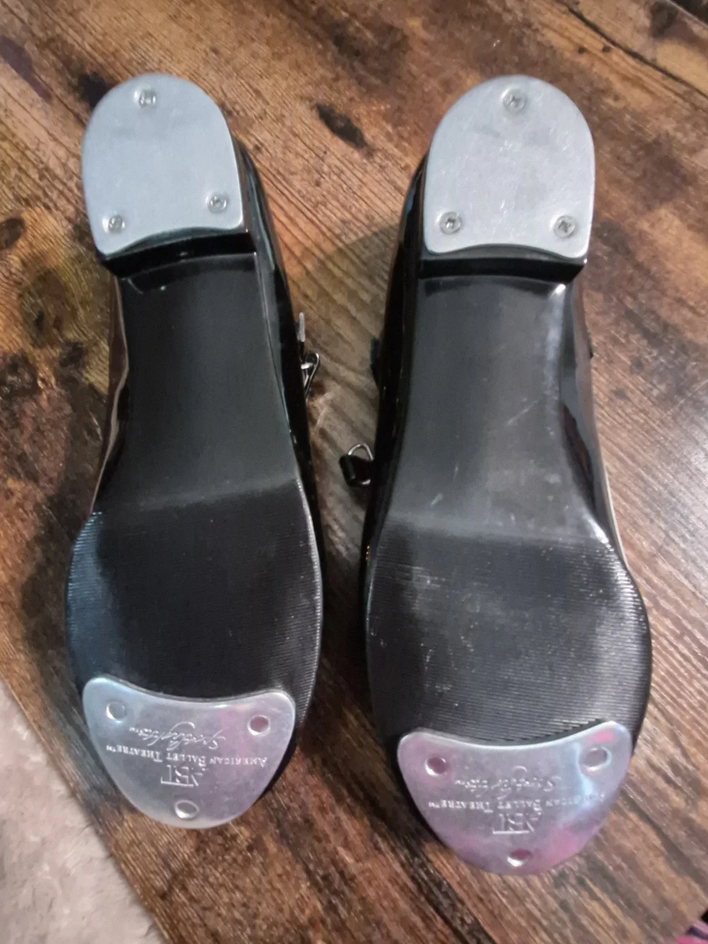 NWT ABT Girls' Patent Size 3 Mary Jane Dress Dance Tap Shoes in Black